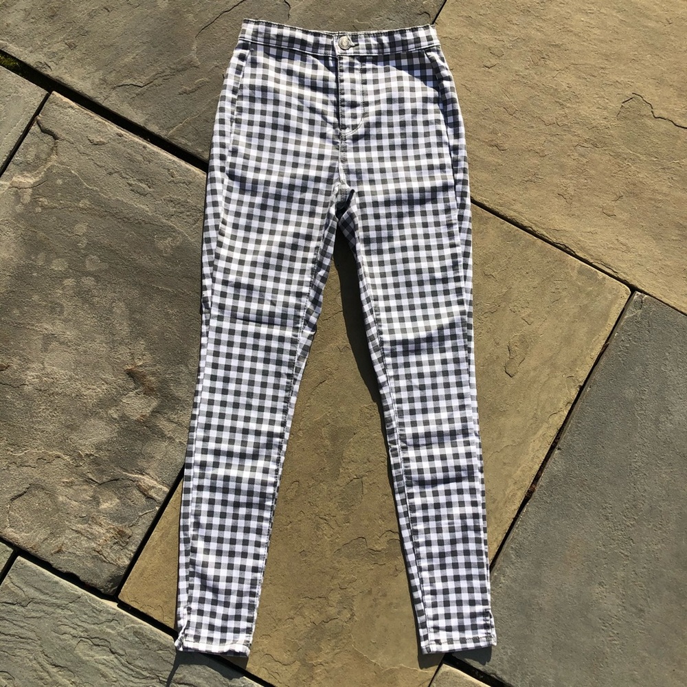 Check pants slim